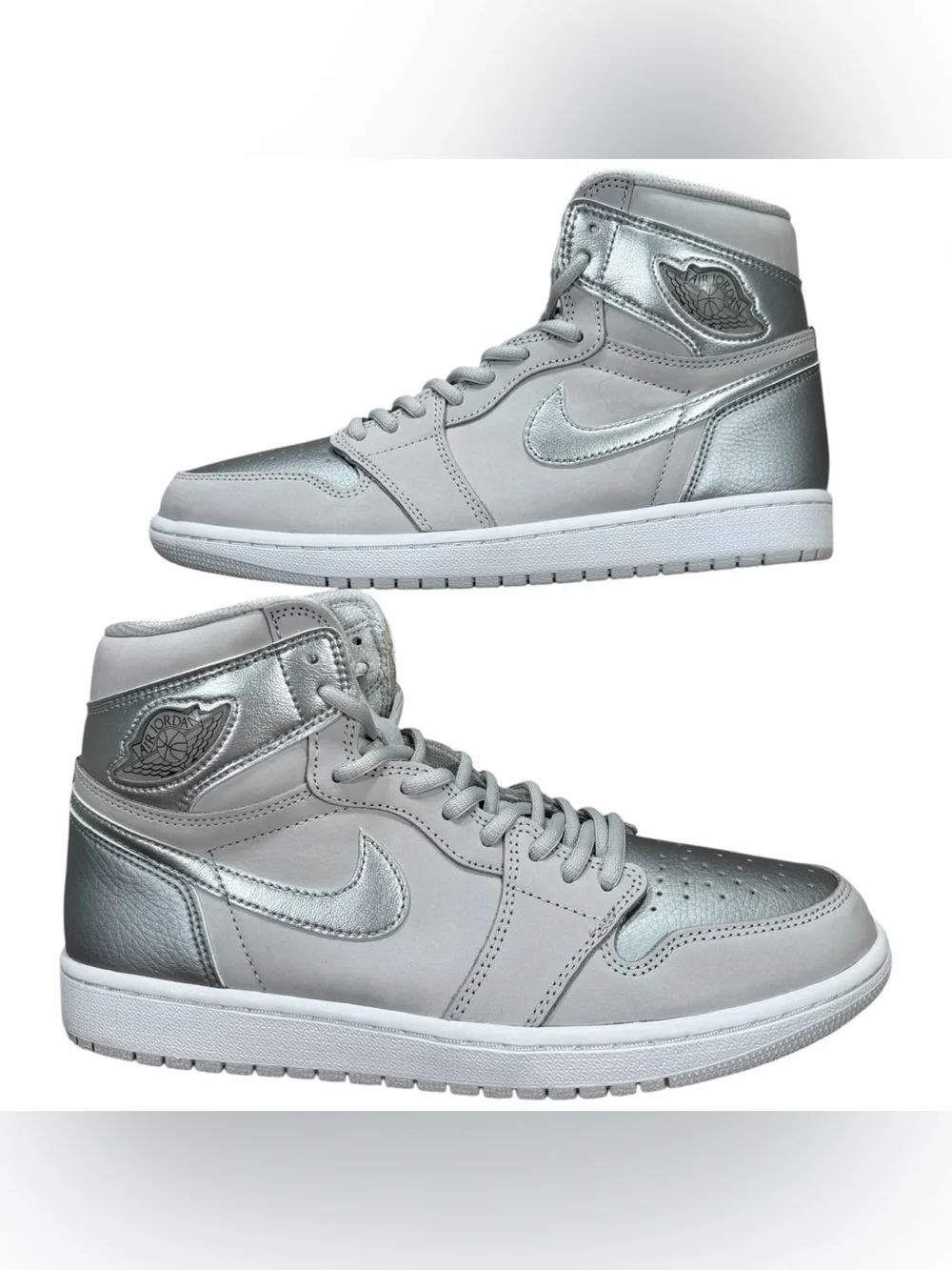 Air Jordan 1 High OG CO JP Neutral Gray Metallic Silver 2020 Sneakers Size 10